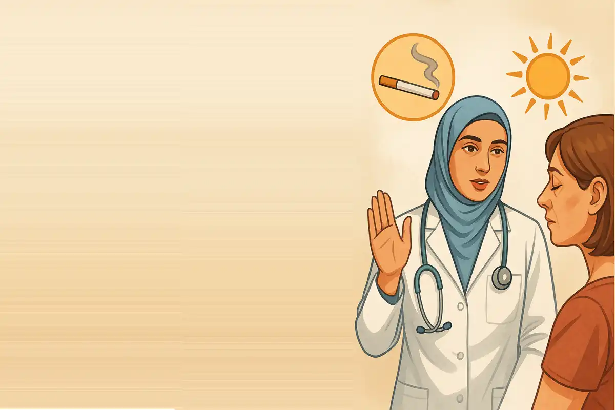 تأثیر سیگار، الکل و آفتاب بر نتیجه بلفاروپلاستی: راهنمای پیشگیری