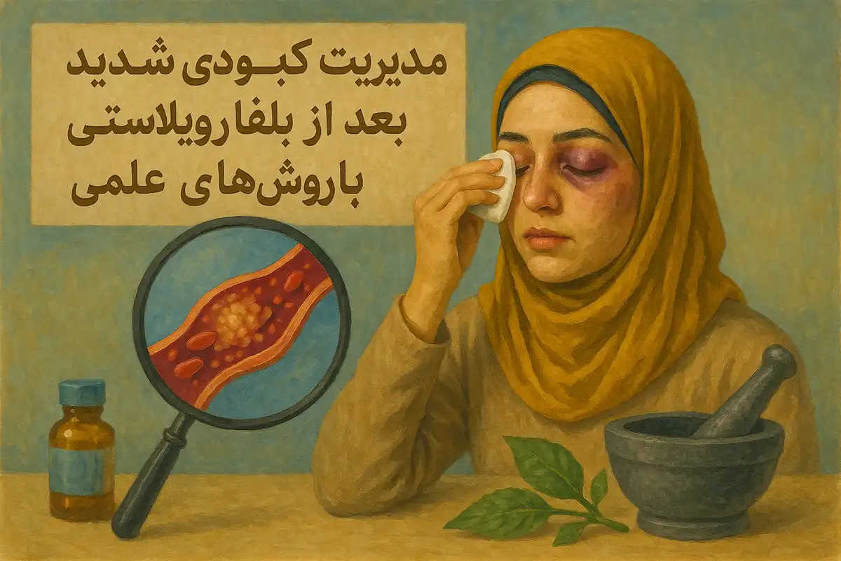 مدیریت کبودی شدید بعد از بلفاروپلاستی با روش‌های علمی