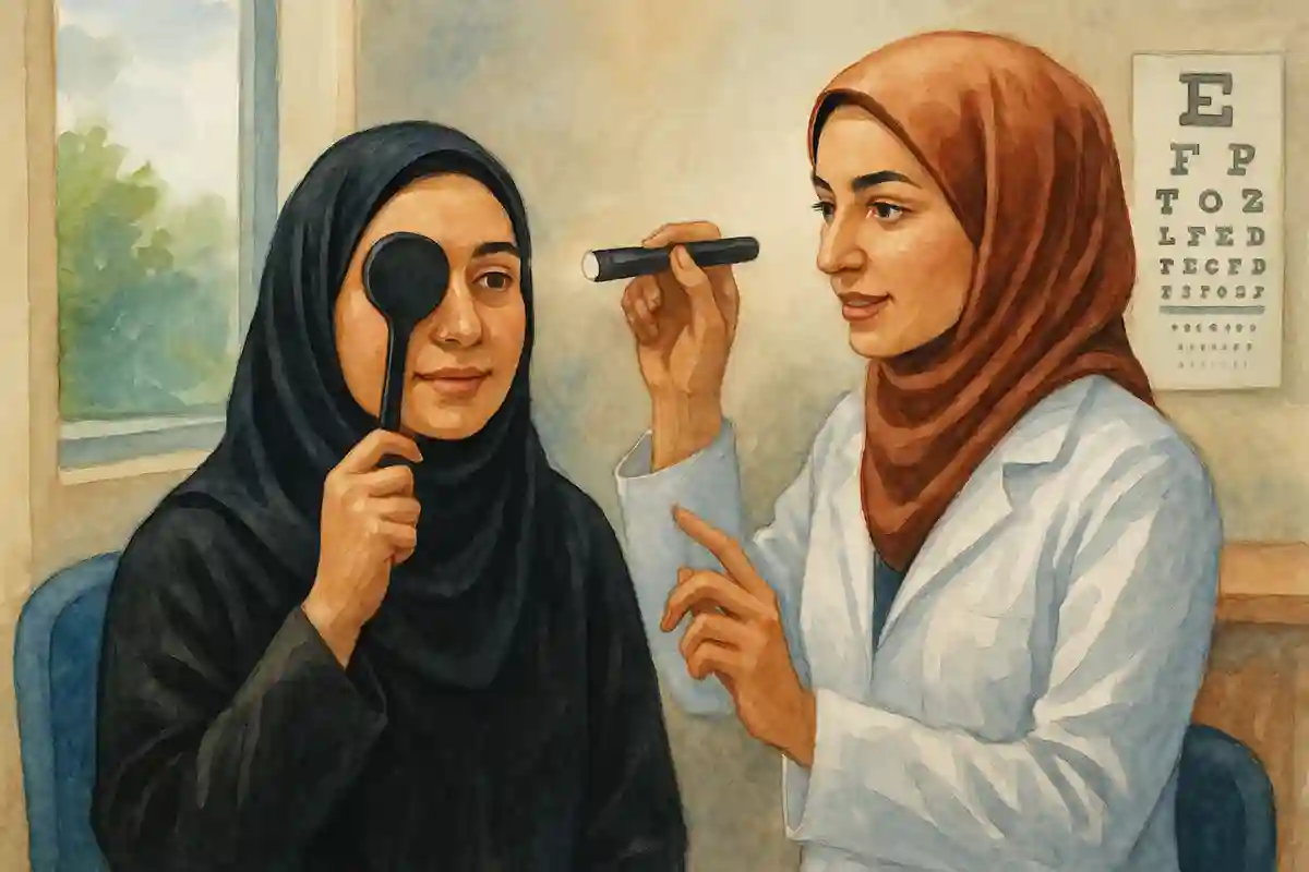 تغییرات دید محیطی بعد از بلفاروپلاستی و مدت بازگشت به حالت طبیعی
