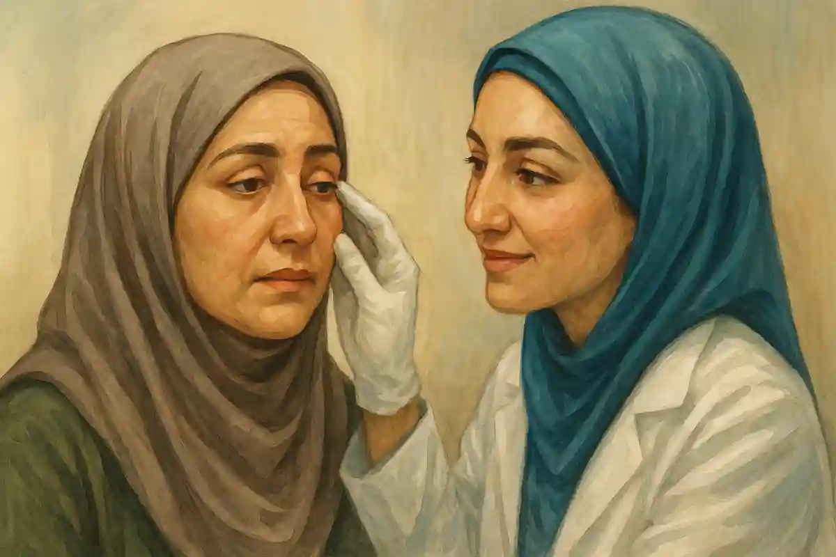 نقش ضخامت پوست پلک در نتیجه نهایی بلفاروپلاستی
