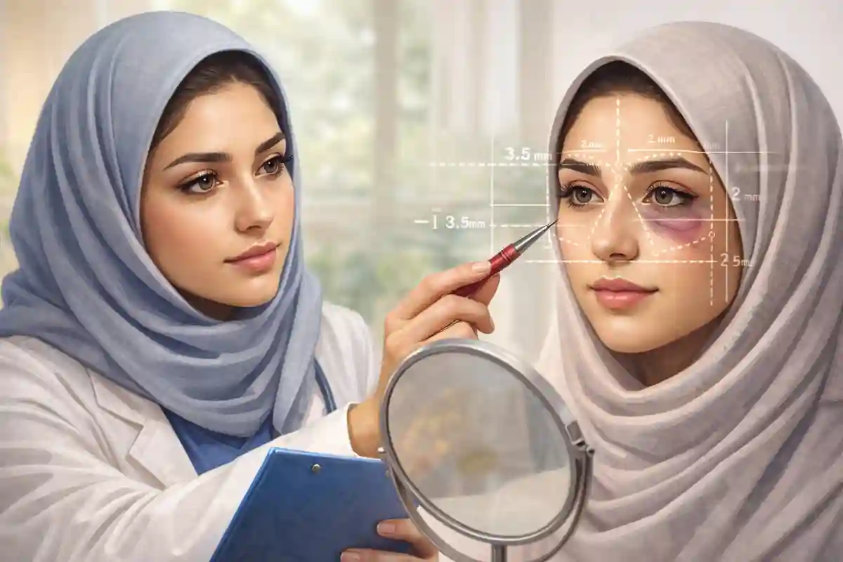 میزان طبیعی عدم تقارن پلک‌ها بعد از بلفاروپلاستی