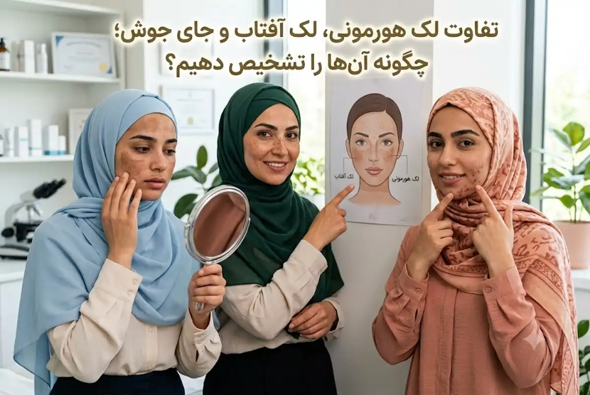 تفاوت لک هورمونی، لک آفتاب و جای جوش؛ چگونه آن‌ها را تشخیص دهیم؟