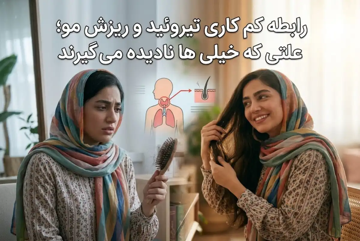 رابطه کم کاری تیروئید و ریزش مو؛ علتی که خیلی ها نادیده می گیرند